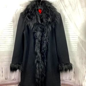 Esprit faux fur trim winter coat
